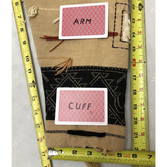 New Directions Jacket Womens L  Fringe Unique Peasant Bohemian Lined Button - Picture 10 of 12